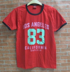 เสื้อคอมกลม ลาย shirt los angeles 83 california