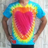 เสื้อมัดย้อมลายหัวใจ ปลีก-ส่งโบ๊เบ๊ ประตูน้ำ จตุจักร