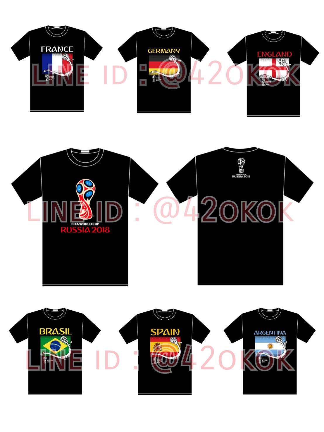 เสื้อบอลโลก 2018 คอกลม สวยๆ ราคาไม่แพง พร้อมเชียร์บอลโลกให้สุดใจกันเถอะ