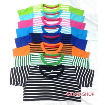 **สินค้าพร้อมส่ง** เสื้อยืด แขนสั้น ราคาส่ง 40 บาท Size เด็ก ฟรีไซส์ รอบอก 26 นิ้ว ยาว 17 นิ้ว