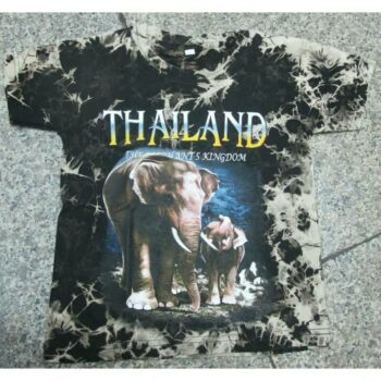 ลายช้าง เสื้อนักท่องเที่ยว เสื้อมัดกัดพิมพ์ลายช้าง (Dying Clothes)