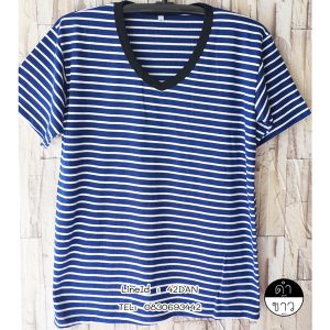 เสื้อ ลาย ขวาง ที่ กำลัง ฮิต สวยๆ คอกลม ถูกที่สุด ขายราคาไม่แพง t-Shirt striped lines