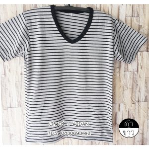 เสื้อ ลาย ขวาง ที่ กำลัง ฮิต สวยๆ คอกลม ถูกที่สุด ขายราคาไม่แพง t-Shirt striped lines