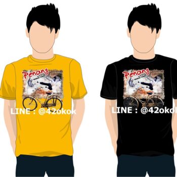 penang Malaysia ปีนัง ลายเสื้อท่องเที่ยว ปีนัง สถานที่เที่ยวของมาเลเซีย ค่ะ t-shirt