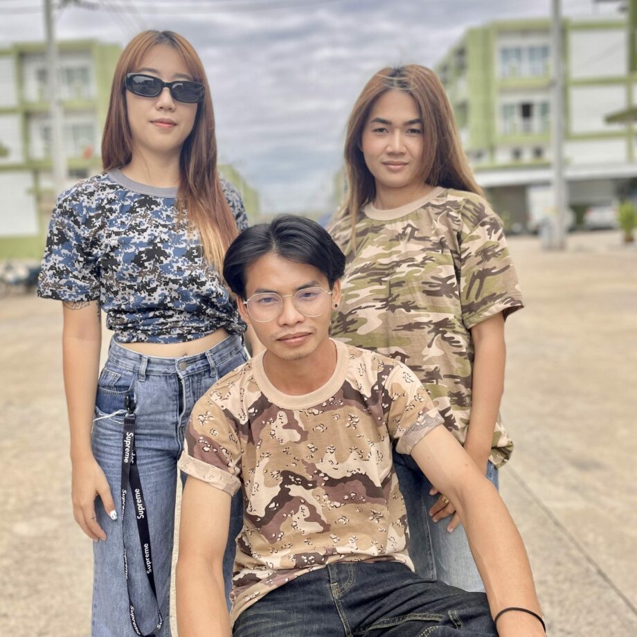 ขายปลีกส่งเสื้อลายทหาร เสื้อคอกลมลายทหาร ลายอามี้