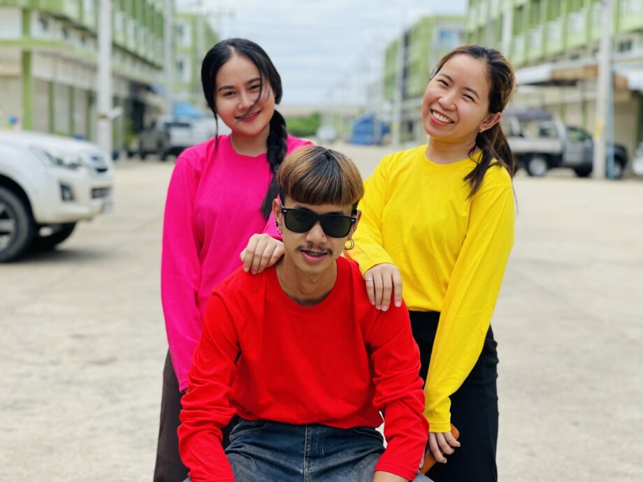เสื้อสีเหลือง แขนยาวตัวเปล่า ใส่สบาย เสื้อคนงาน เสื้อสีพื้น ราคาถูก