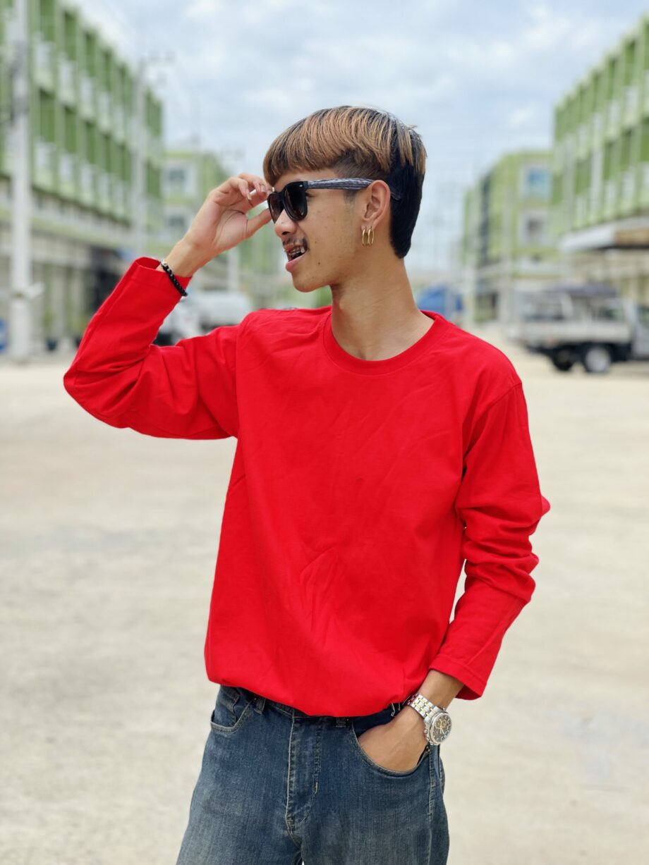 แหล่งขายปลีกส่งเสื้อสีพื้น เสื้อตัวเปล่าราคาถูก แหล่งผลิต  เสื้อสีแดง สีเหลือง สีชมพู - Image 6