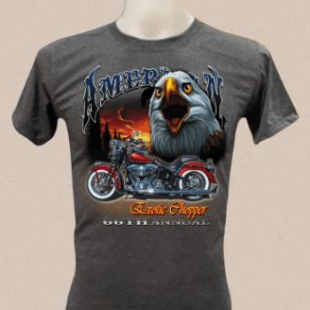 เสื้อลาย  หัวนกอินทรี มอไซแดง