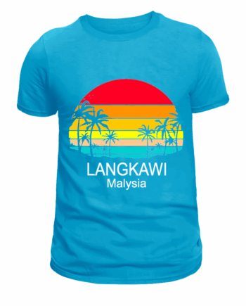 เสื้อลาย ลังกาวีต้นมะพร้าว