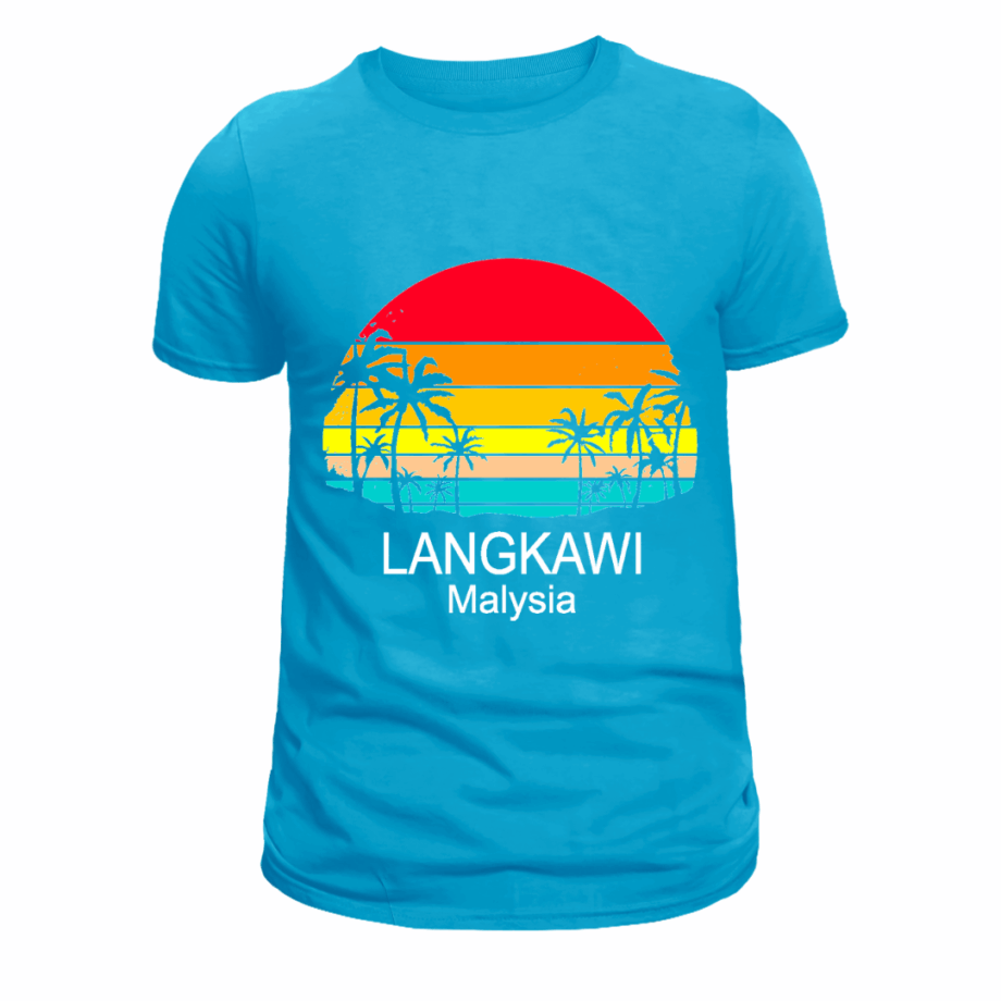 เสื้อลาย ลังกาวีต้นมะพร้าว