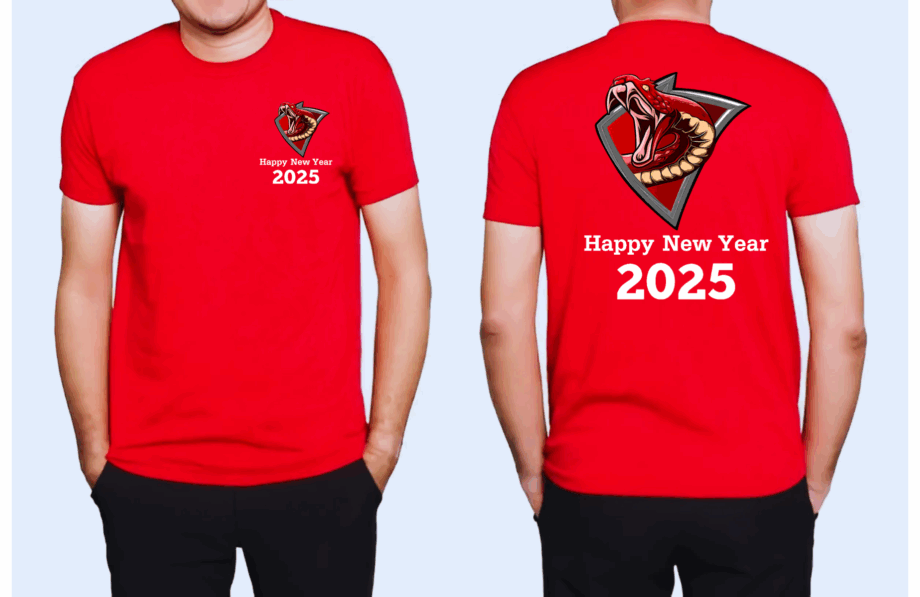 เสื้อลาย Happy New Year