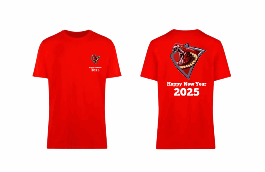 เสื้อลาย Happy New Year