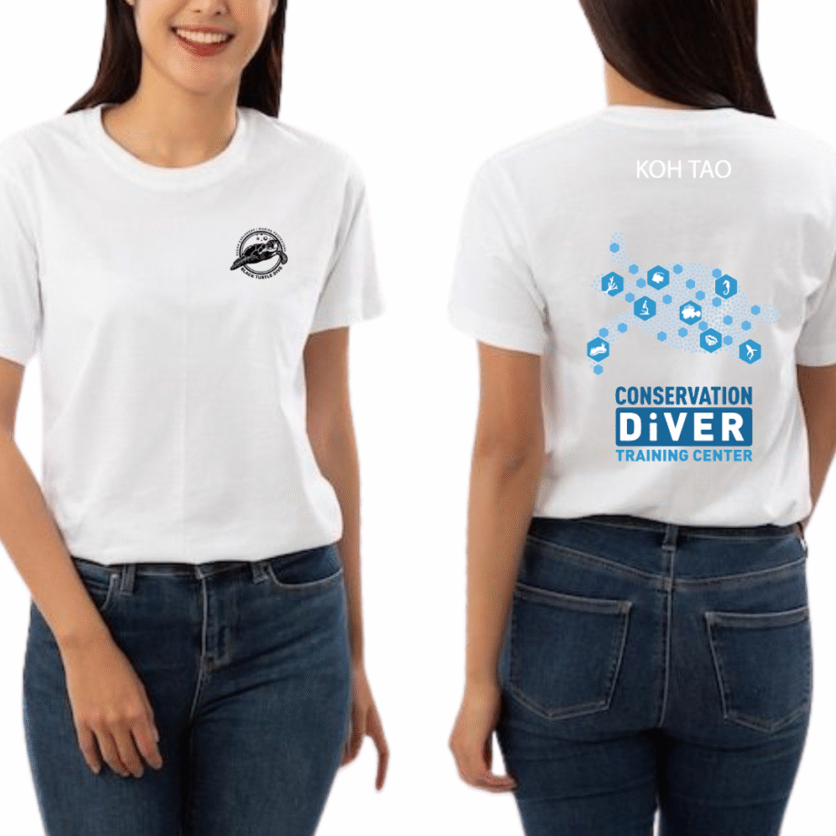 เสื้อลาย เกาะเต่า ลาย1 สีขาว - Image 2