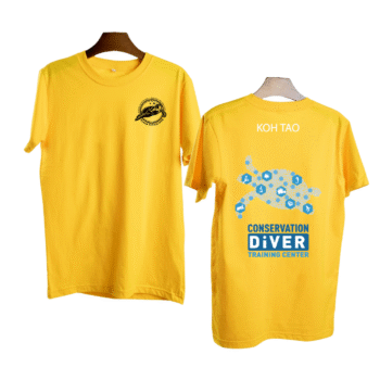 เสื้อลาย เกาะเต่า ลายที่1สีเหลือง