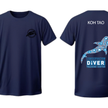 เสื้อลาย เกาเต่ารูปปลา สีกรม