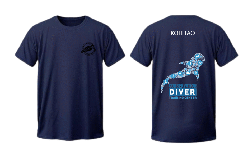 เสื้อลาย เกาเต่ารูปปลา สีกรม