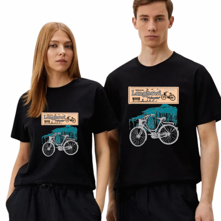 เสื้อลาย ลังกาวีจักรยานสีดำ - Image 2